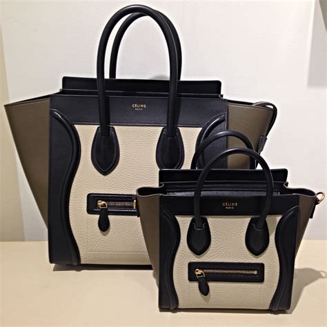 celine mini luggage tricolor|celine luggage bag.